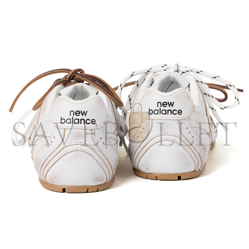 MIU MIU X NEW BALANCE 530 SL LEATHER SNEAKERS 5E165E